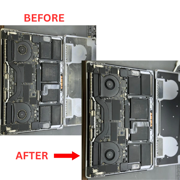 MacBook Deep Cleaning Dubai — Fan and Heatsink Service MacTech Pro