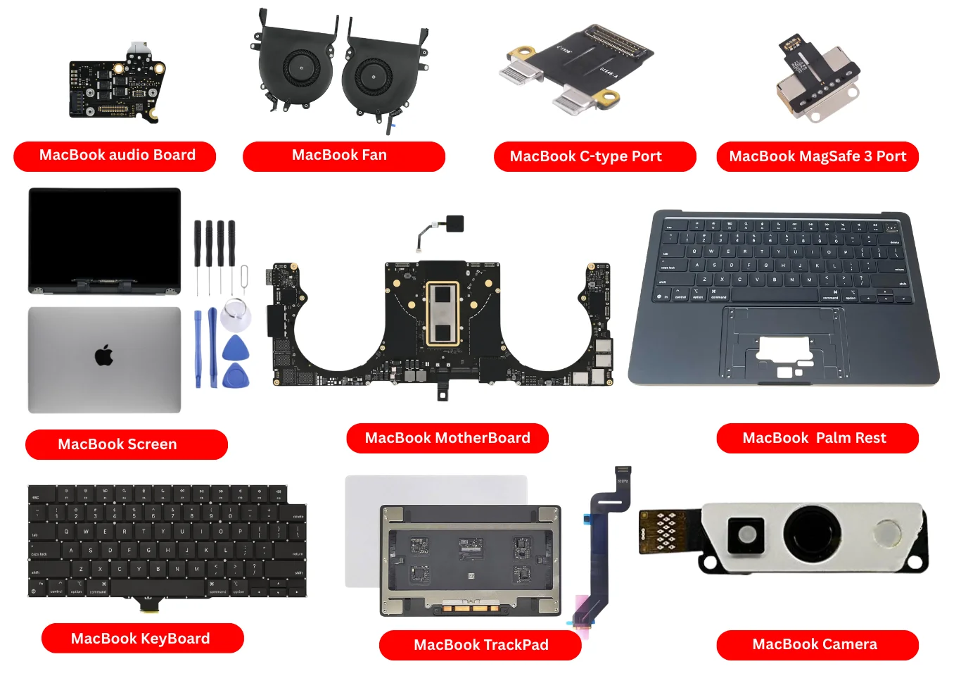 MacBook Parts Dubai — All Spare Parts at MacTech Pro