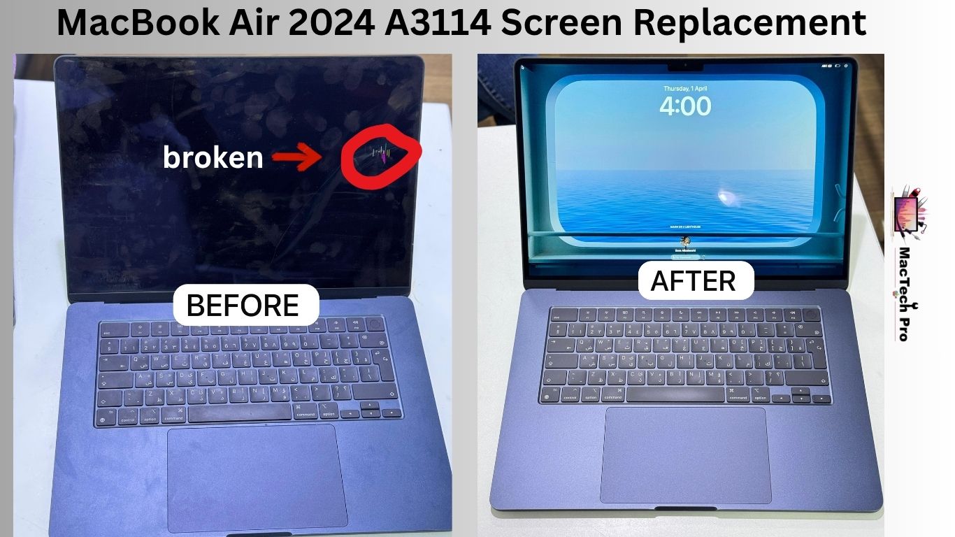 MacBook-air-2024-a3114-screen-replacement