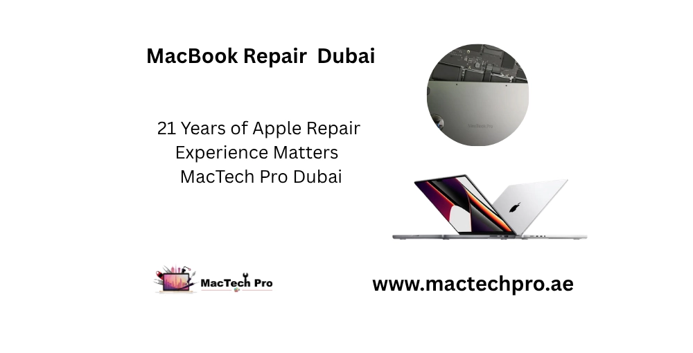 21 years of Apple repair experience in Dubai since 2004 — board-level micro-soldering across every Mac generation, MacTech Pro